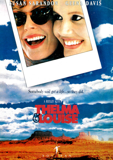 Polski plakat filmu 'Thelma & Louise'