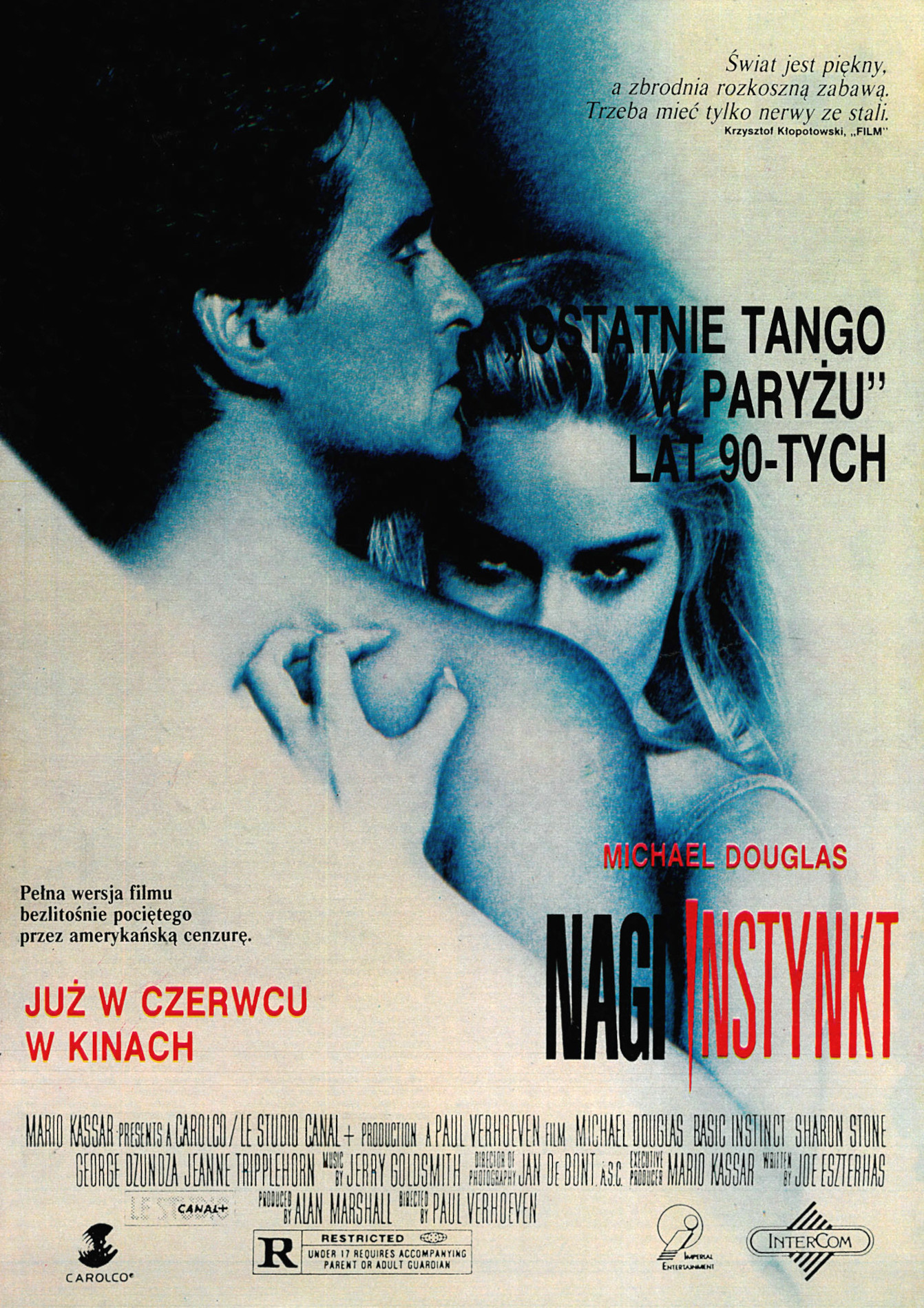 Polski plakat filmu 'Nagi Instynkt'