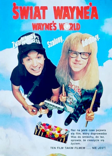 Przód ulotki filmu 'Świat Wayne'a'