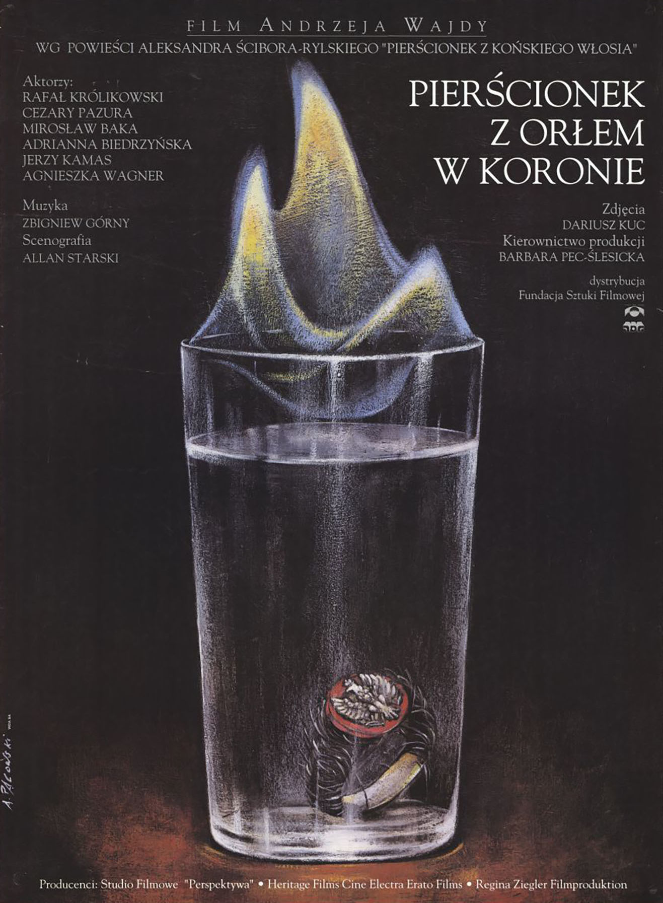 Polski plakat filmu 'Pierścionek Z Orłem W Koronie'