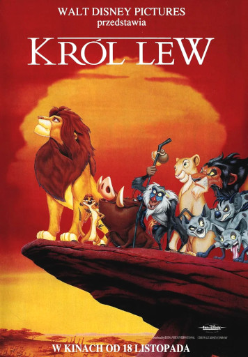 Polski plakat filmu 'Król Lew'