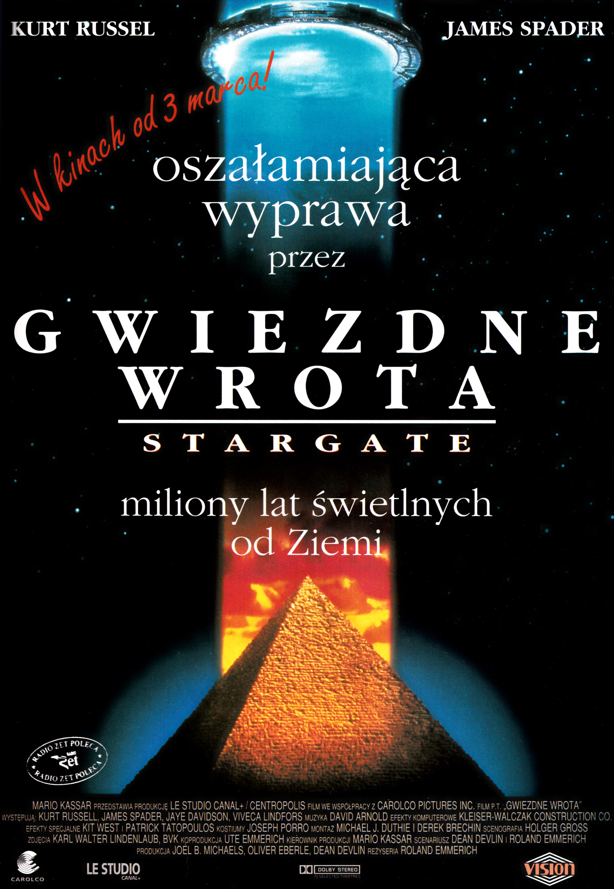 Polski plakat filmu 'Gwiezdne Wrota'