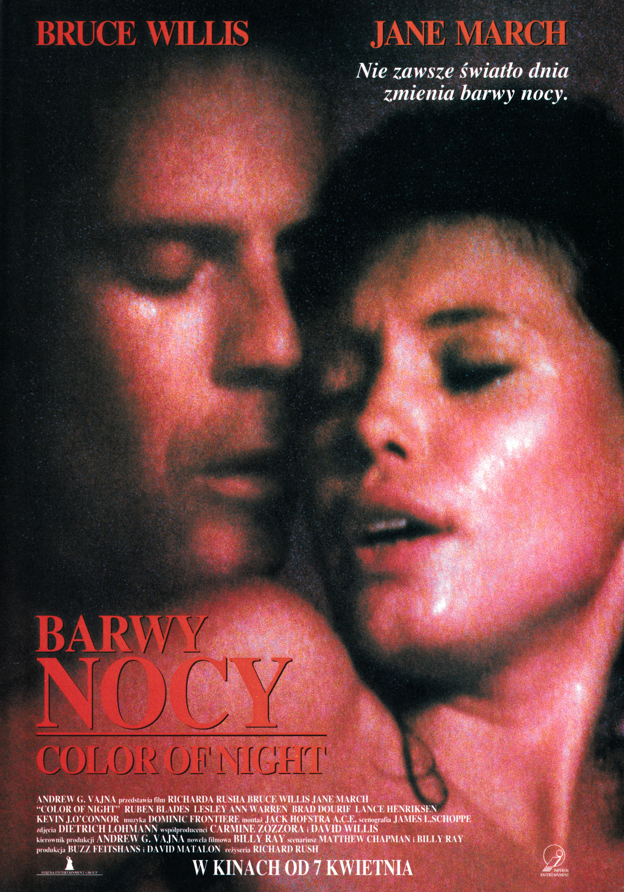 Polski plakat filmu 'Barwy Nocy'