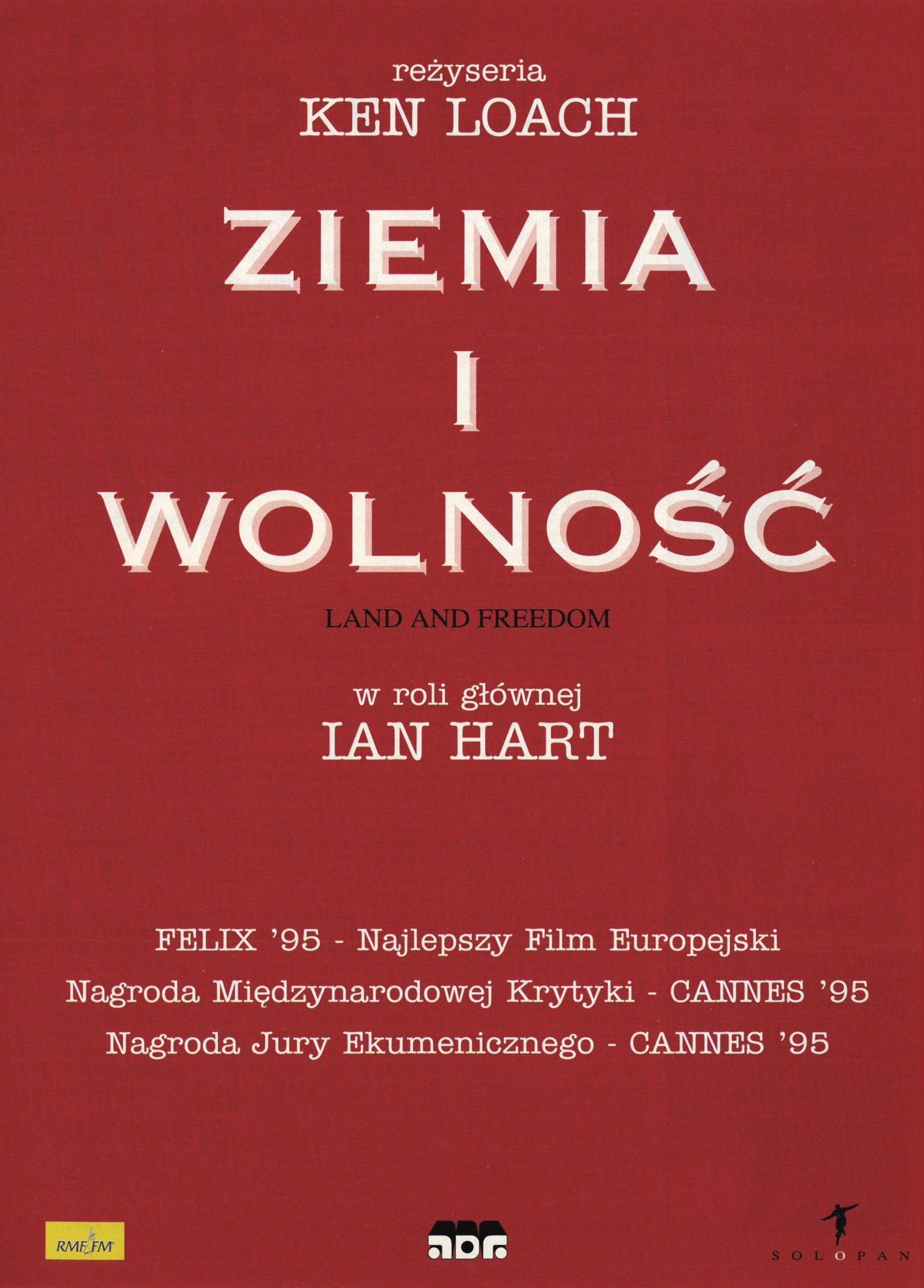 Polski plakat filmu 'Ziemia i Wolność'