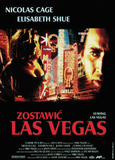 Przód ulotki filmu 'Zostawić Las Vegas'