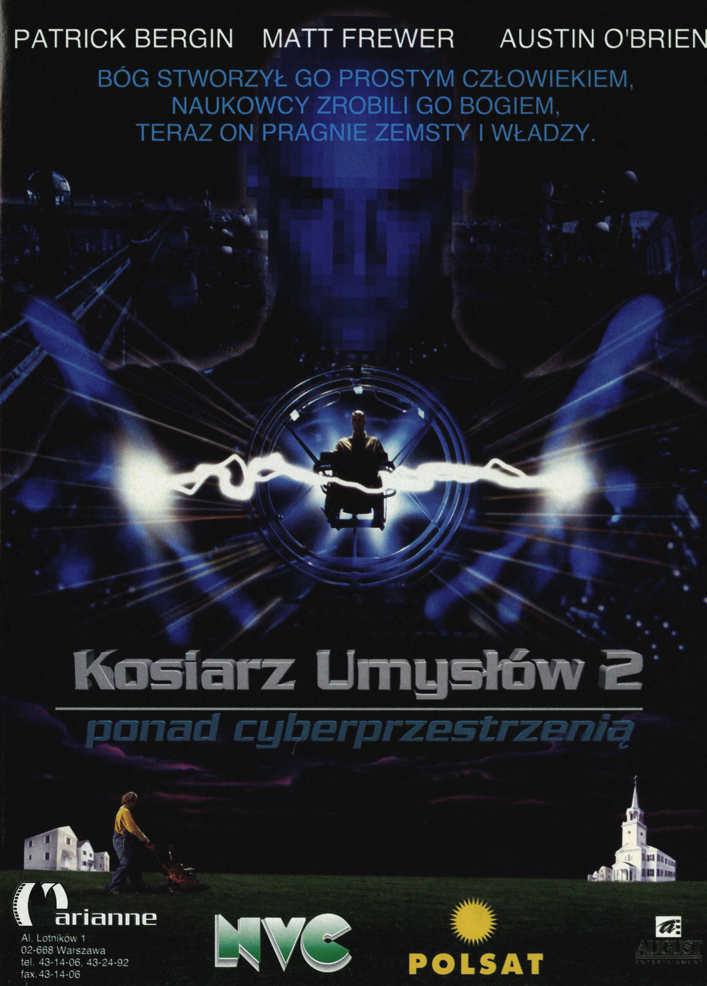 Polski plakat filmu 'Kosiarz Umysłów 2: Ponad Cyberprzestrzenią'