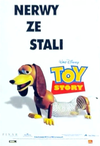 Przód ulotki filmu 'Toy Story'