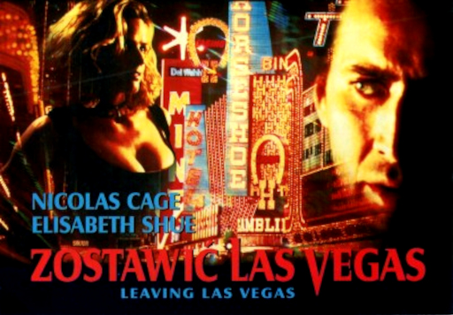 Przód ulotki filmu 'Zostawić Las Vegas'