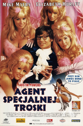 Polski plakat filmu 'Austin Powers: Agent Specjalnej Troski'