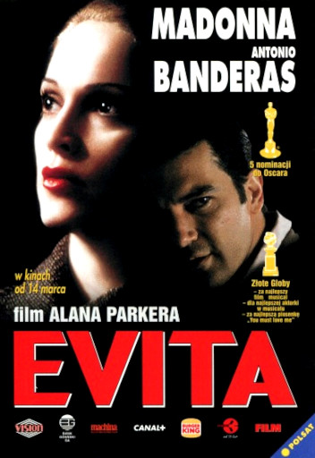 Przód ulotki filmu 'Evita'