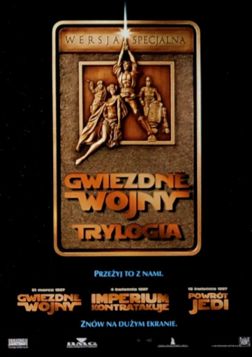 Przód ulotki filmu 'Gwiezdne Wojny / Imperium Kontratakuje / Powrót Jedi'