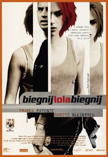 Polski plakat filmu 'Biegnij, Lola, Biegnij'