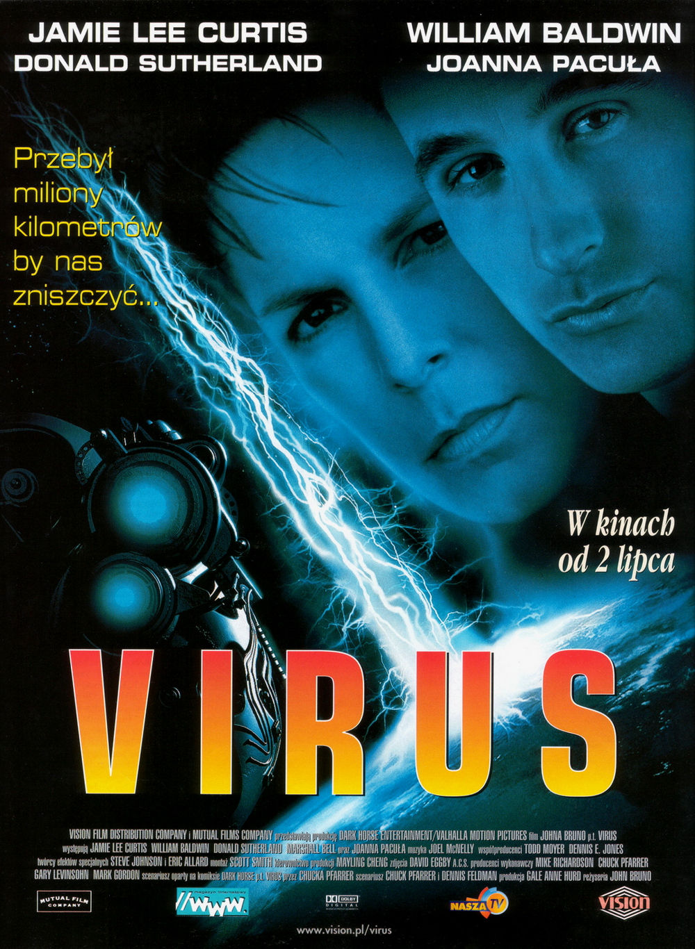 Polski plakat filmu 'Virus'