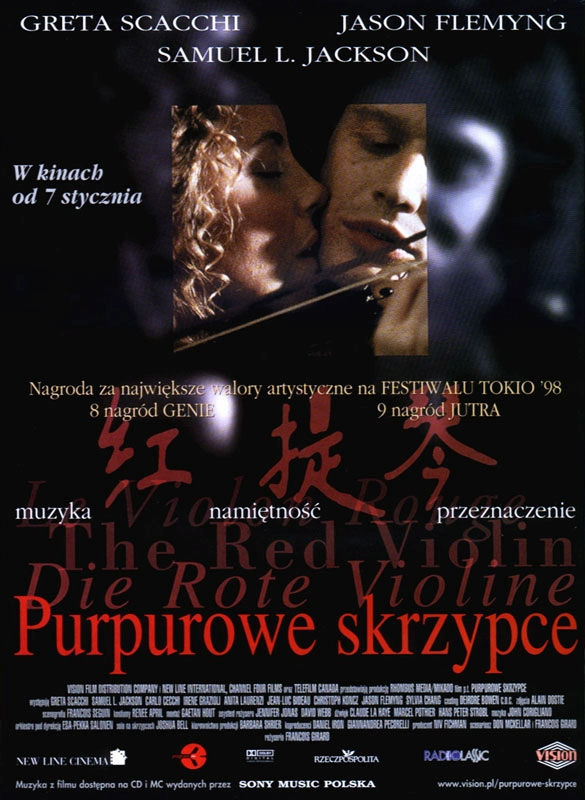 Polski plakat filmu 'Purpurowe Skrzypce'