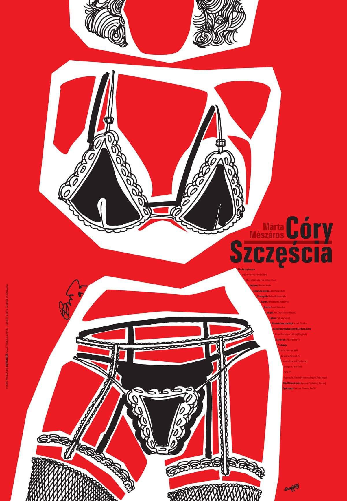 Polski plakat filmu 'Córy Szczęścia'