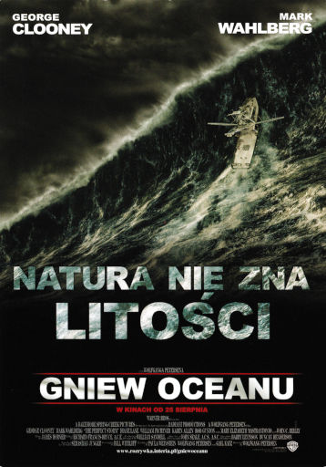 Przód ulotki filmu 'Gniew Oceanu'