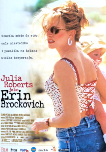 Przód ulotki filmu 'Erin Brockovich'