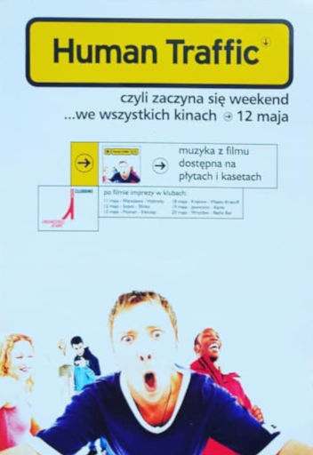 Przód ulotki filmu 'Human Traffic'