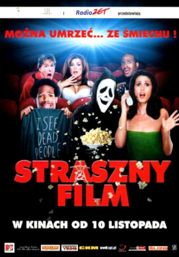 Przód ulotki filmu 'Straszny Film'