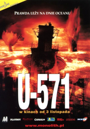 Przód ulotki filmu 'U-571'