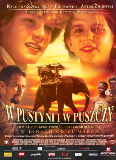 Polski plakat filmu 'W Pustyni i W Puszczy'