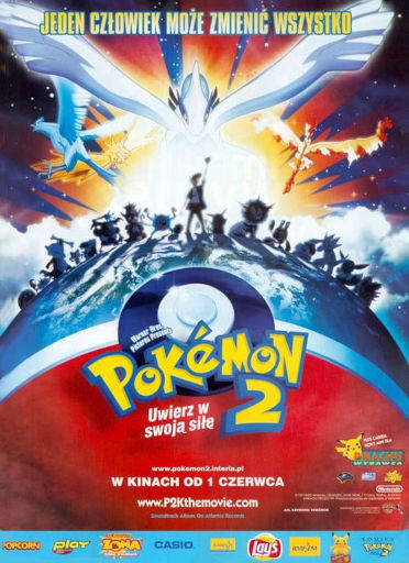 Polski plakat filmu 'Pokémon 2: Uwierz W Swoją Siłę'