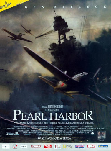 Przód ulotki filmu 'Pearl Harbor'