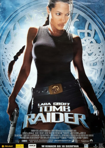 Polski plakat filmu 'Lara Croft: Tomb Raider'