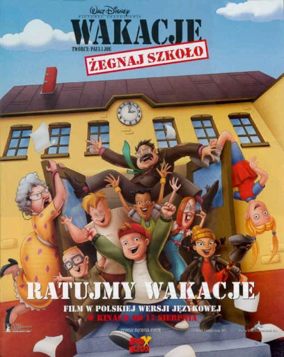 Polski plakat filmu 'Wakacje: Żegnaj Szkoło'