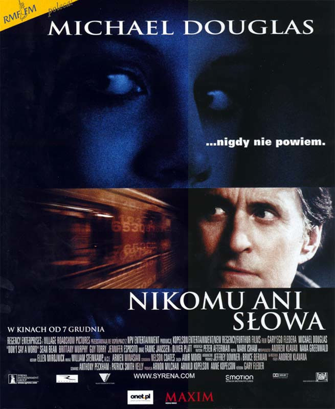 Polski plakat filmu 'Nikomu Ani Słowa'