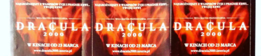 Przód ulotki filmu 'Dracula 2000'