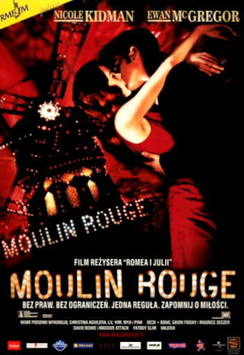 Przód ulotki filmu 'Moulin Rouge!'