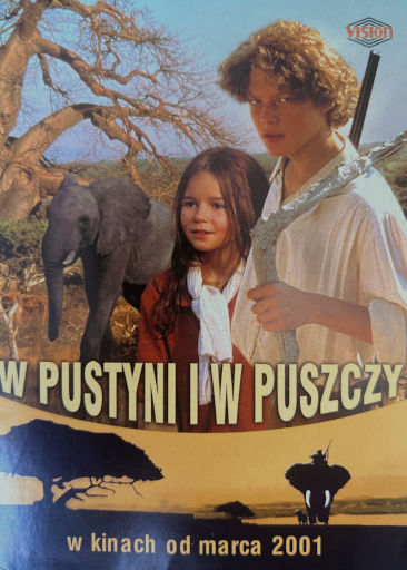 Przód ulotki filmu 'W Pustyni i W Puszczy'