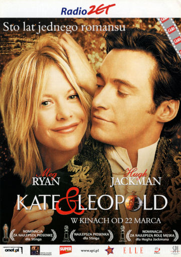 Przód ulotki filmu 'Kate i Leopold'