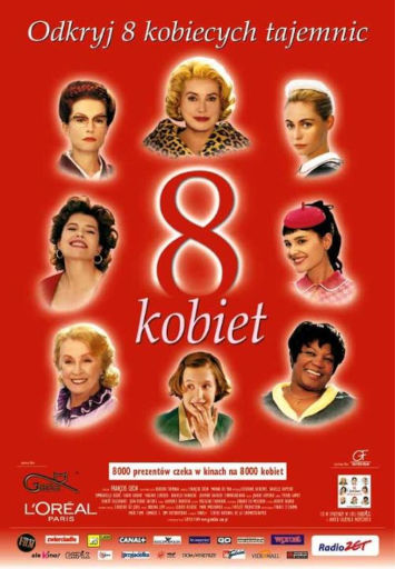 Polski plakat filmu '8 Kobiet'