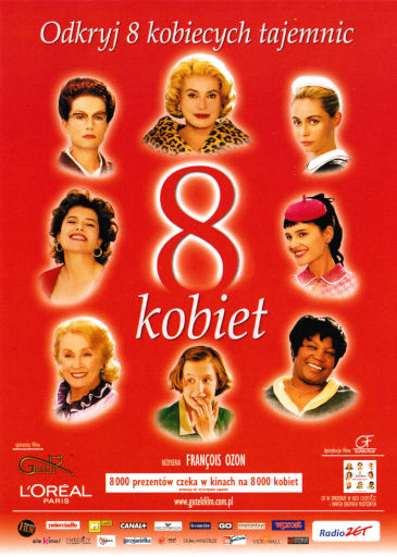 Przód ulotki filmu '8 Kobiet'