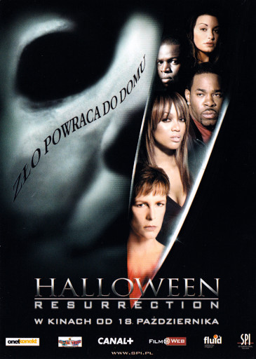 Przód ulotki filmu 'Halloween: Resurrection'