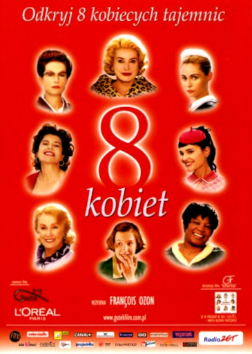 Przód ulotki filmu '8 Kobiet'