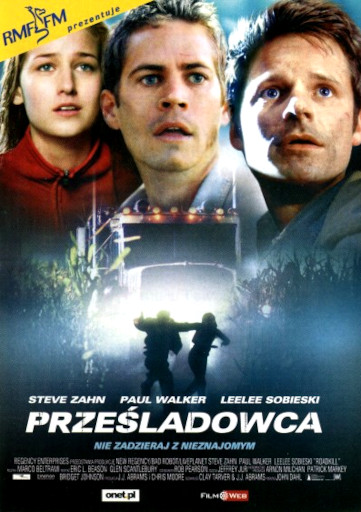 Przód ulotki filmu 'Prześladowca'