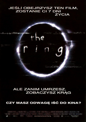 Przód ulotki filmu 'The Ring'