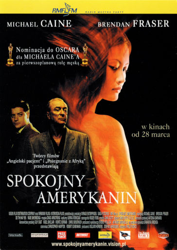 Przód ulotki filmu 'Spokojny Amerykanin'