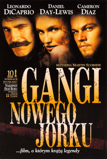 Przód ulotki filmu 'Gangi Nowego Jorku'