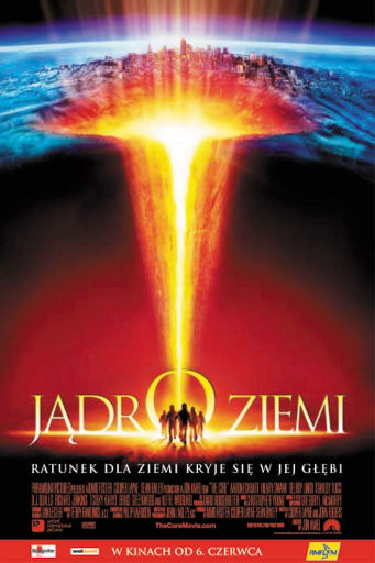 Polski plakat filmu 'Jądro Ziemi'