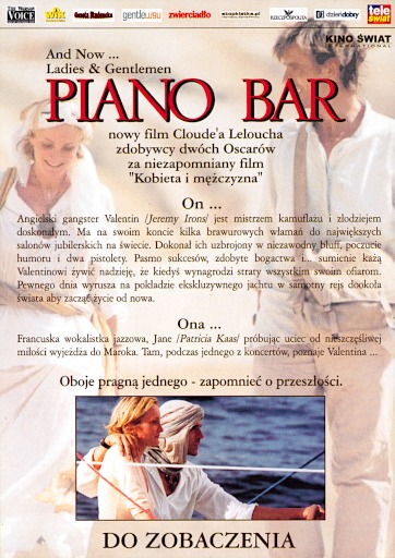 Tył ulotki filmu 'Piano Bar'