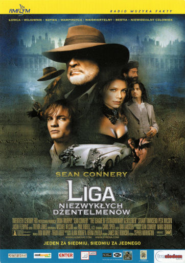 Przód ulotki filmu 'Liga Niezwykłych Dżentelmenów'