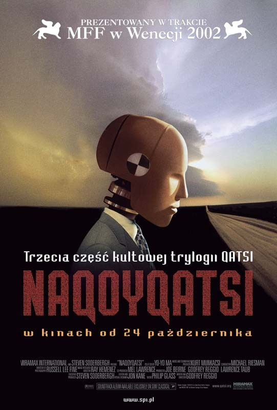 Polski plakat filmu 'Naqoyqatsi'