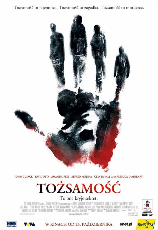 Polski plakat filmu 'Tożsamość'