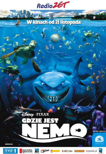 Polski plakat filmu 'Gdzie Jest Nemo'