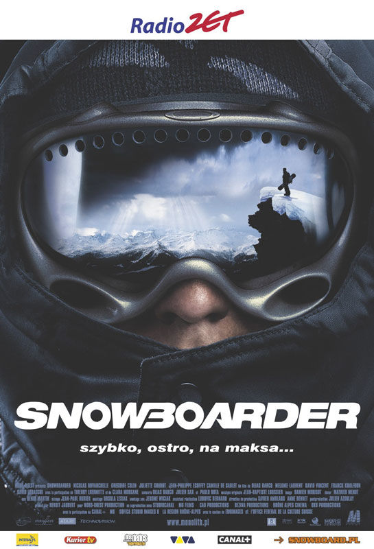 Polski plakat filmu 'Snowboarder'