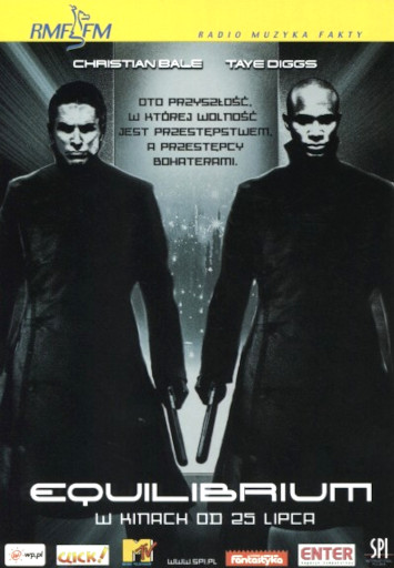 Przód ulotki filmu 'Equilibrium'